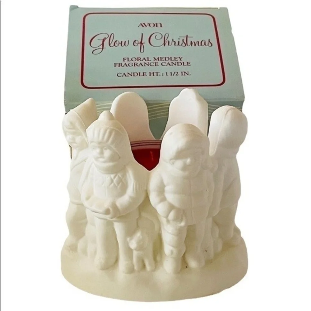 Vintage Avon Glow Of Christmas Fragrance Candle 4.5